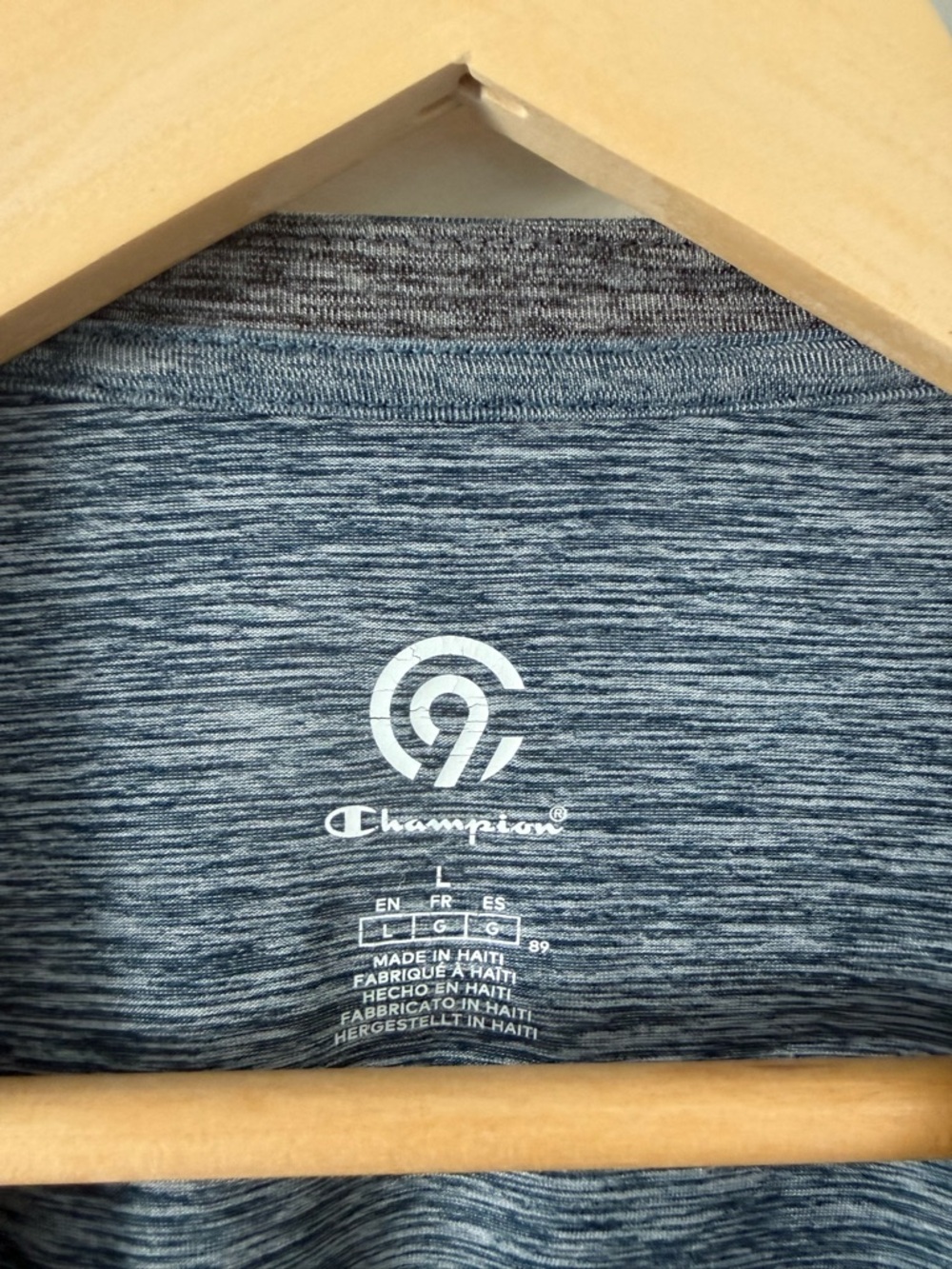 Champion Long Sleeve Crewneck Shirt - Heather Blue - Picture 4 of 4